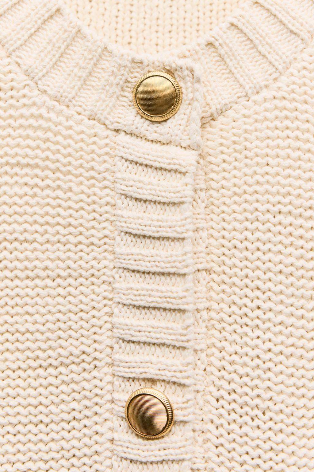 PLAIN KNIT CARDIGAN - Zara фото 15