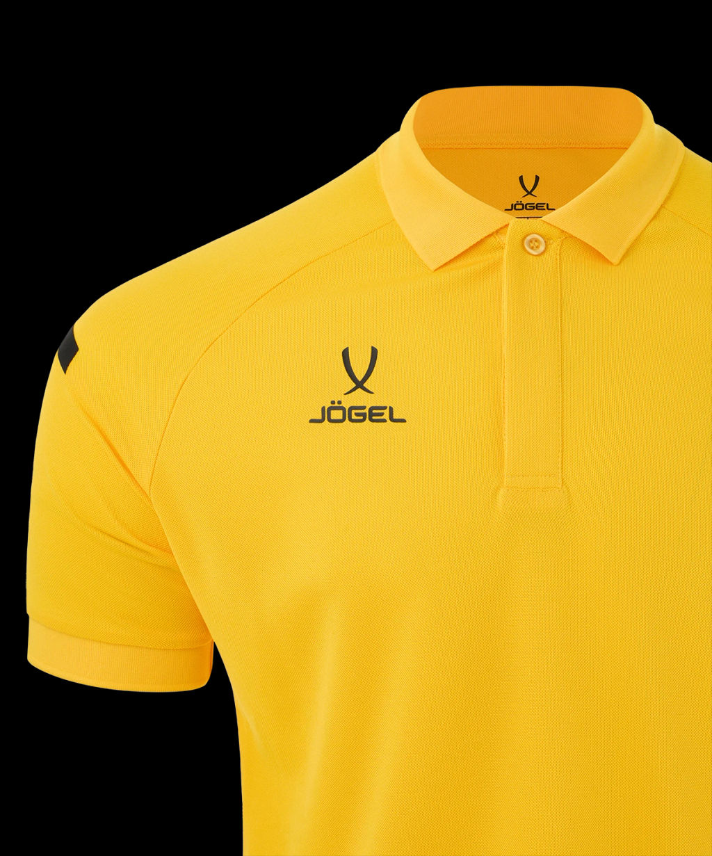 Поло JOGEL CAMP 2 Poly Polo, желтый/черный  фото 4