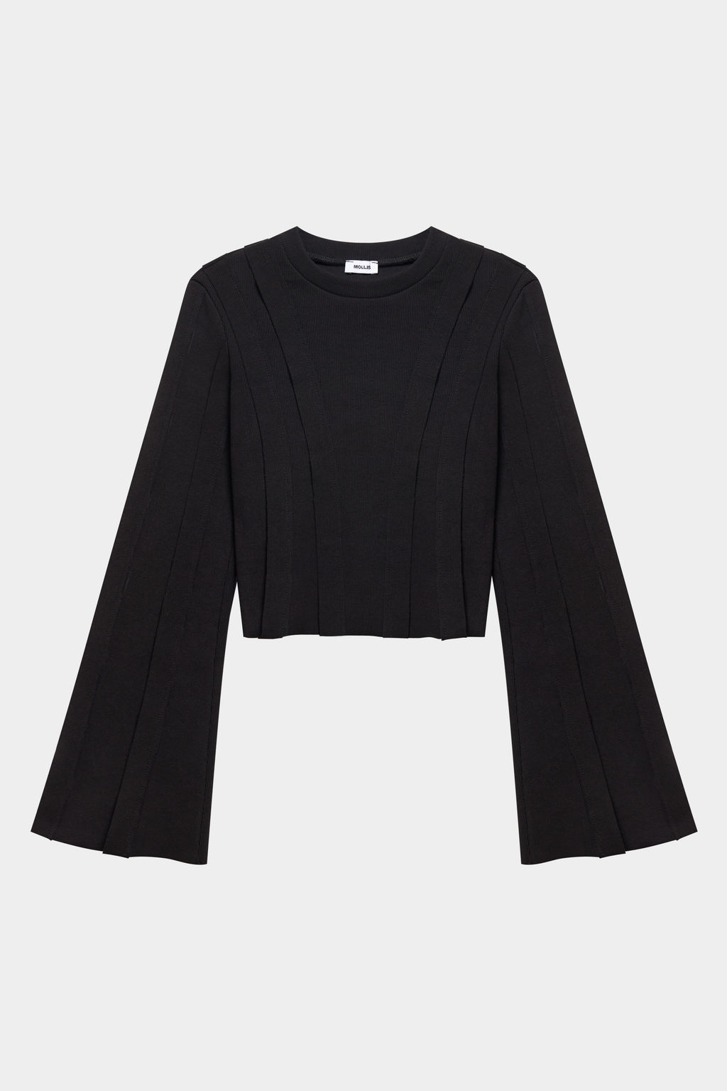 Лонгслив фактурный в рубчик с декоративными полосками - Mollis фото 4