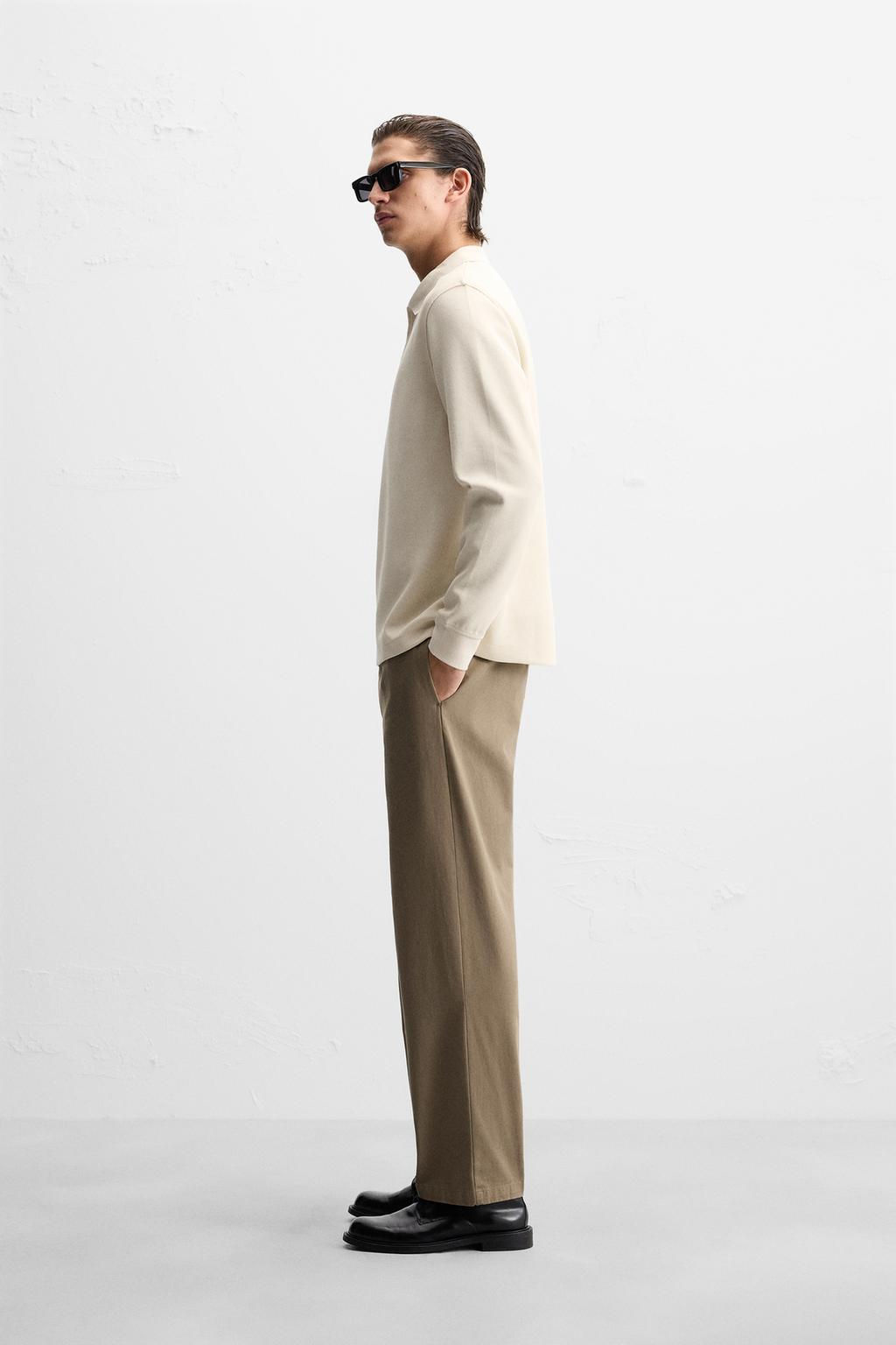 ZIP COLLAR POLO SHIRT - Zara фото 12