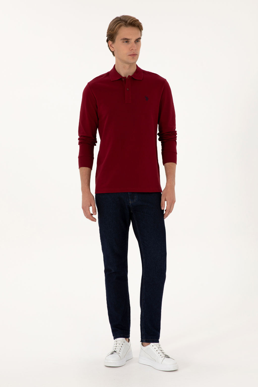 Erkek Bordo Basic Sweatshirt Sepette S_rpriz _ndirim - U.s. polo assn фото 11