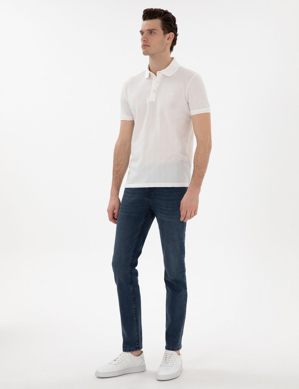 Beyaz Slim Fit Ti__rt