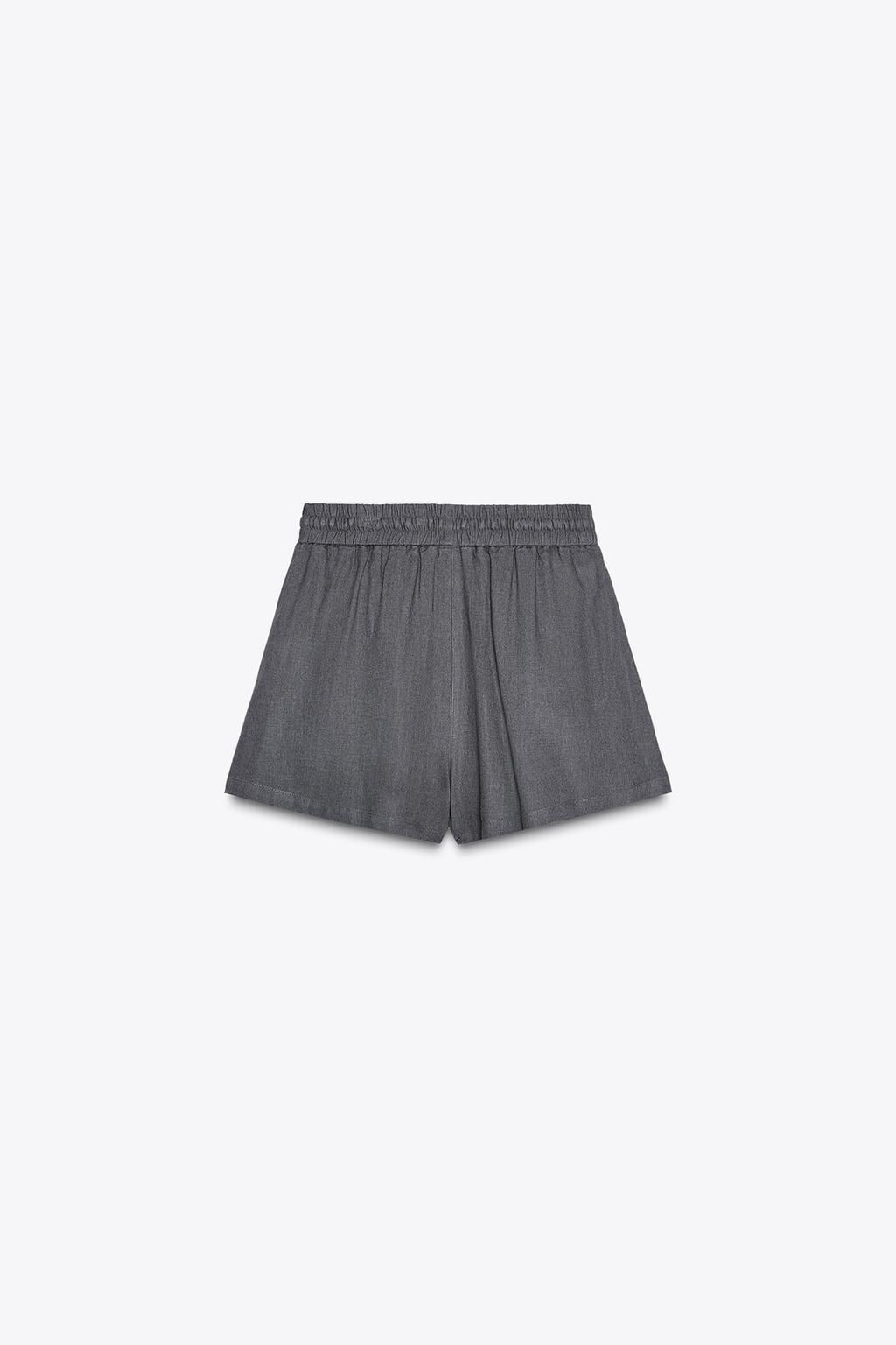 LINEN BLEND BOXER BERMUDA SHORTS - Zara фото 22