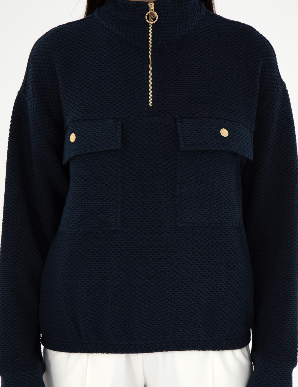 Lacivert Oversize Sweatshirt - Pierre cardin фото 6
