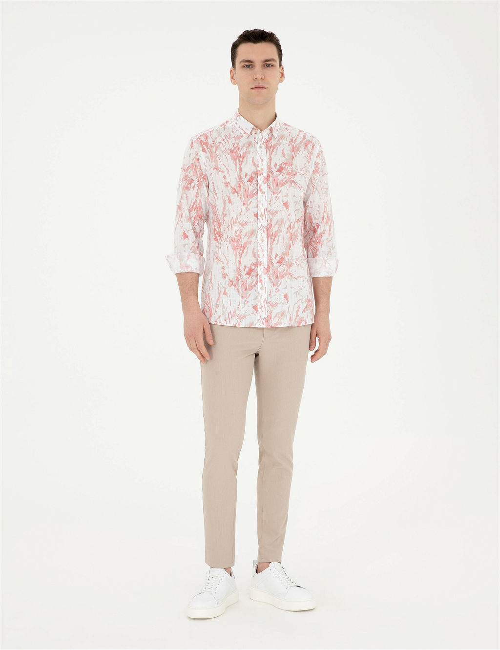 Pembe Regular Fit Uzun Kollu G_mlek