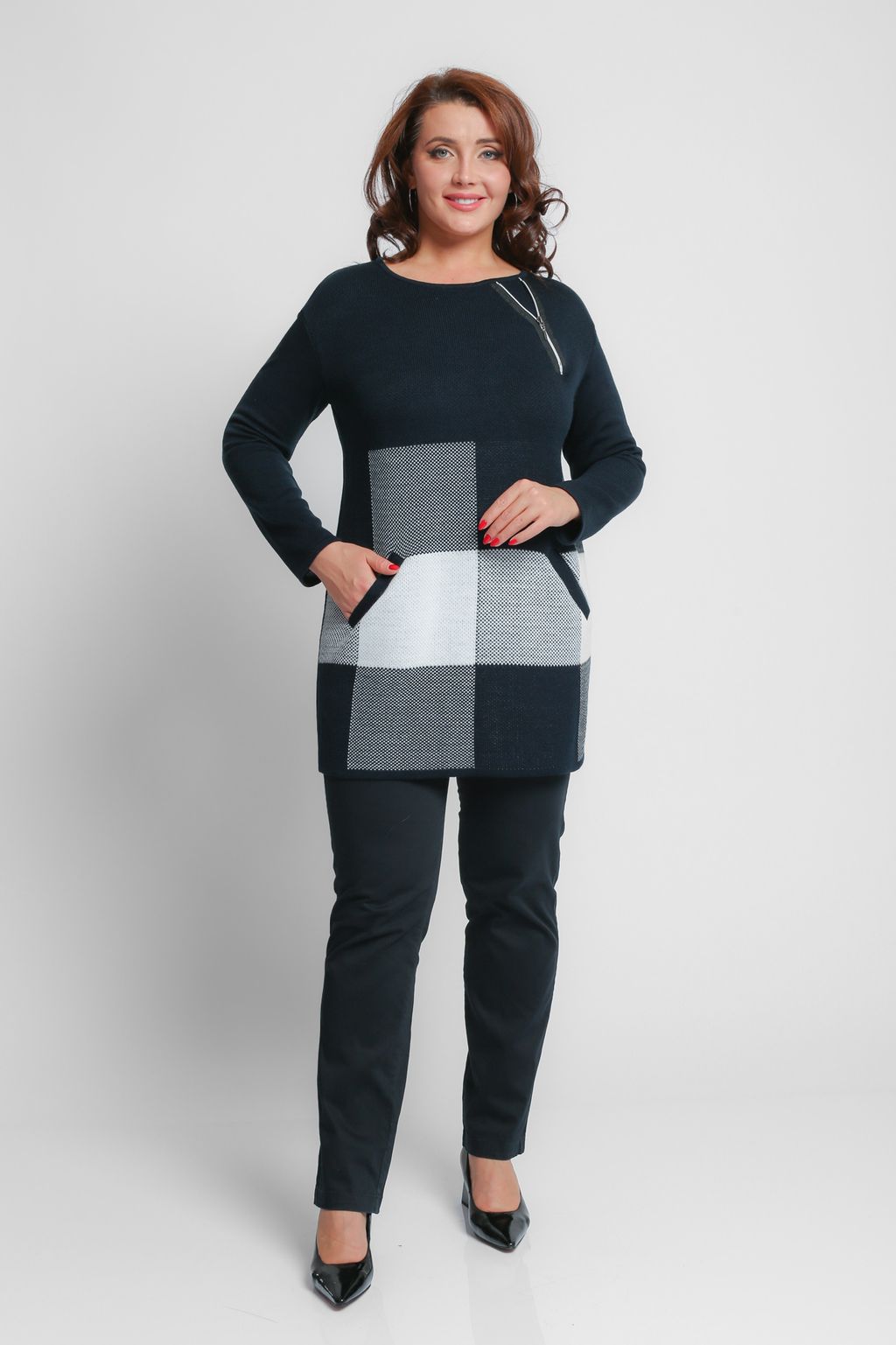 Джемпер Д 1771/темно-синий (1040) - Текстильная мануфактура фото 2