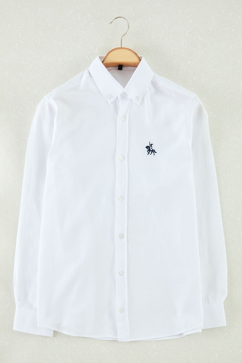 TRENDYOL MAN Mavi Regular Fit Nak?s Detayl? Oxford Kolay Utulenebilir Smart Gomlek TMNAW25GO00036 - Trendyolmilla фото 8