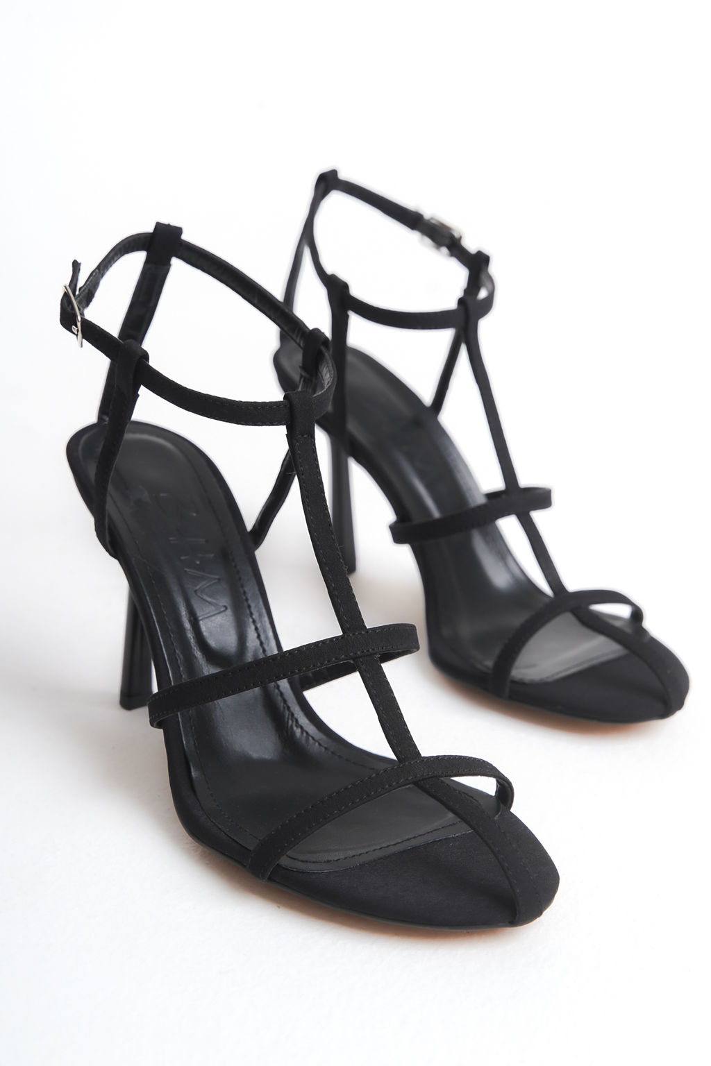 Trendyol Shoes Siyah Bilekten Baglamal? Ince Bantl? Kad?n Topuklu Sandalet TAKSS25TO00071 - Trendyolmilla фото 6