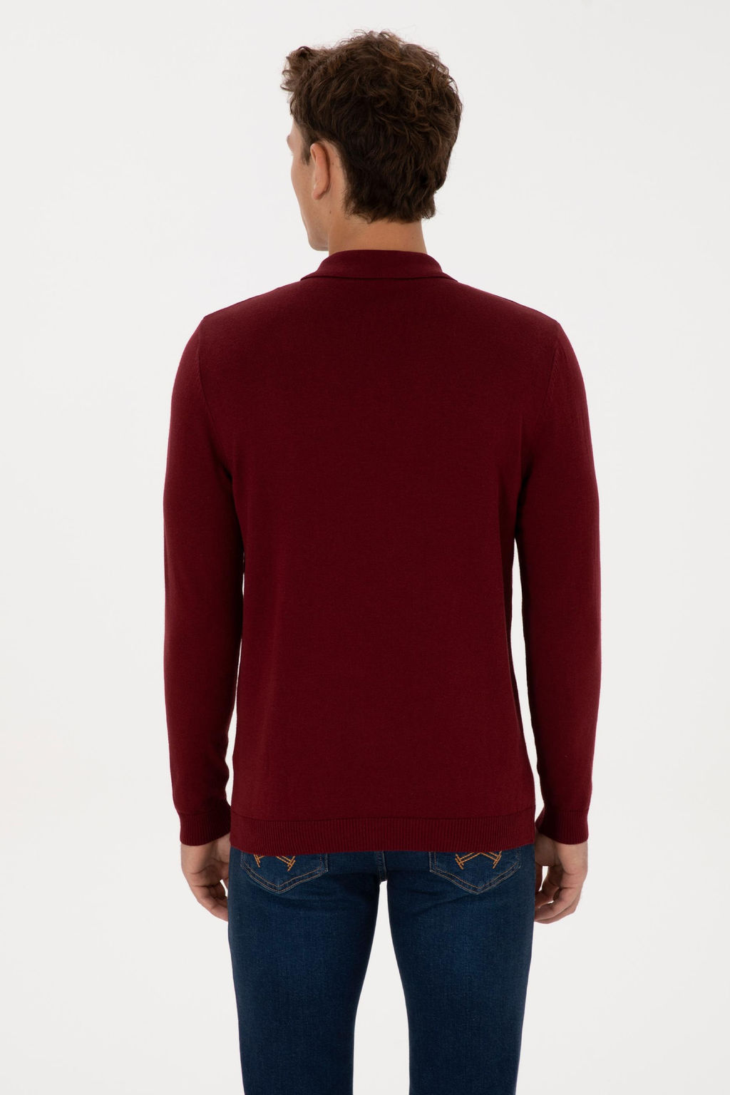 Erkek Bordo Basic Kazak - U.s. polo assn фото 5