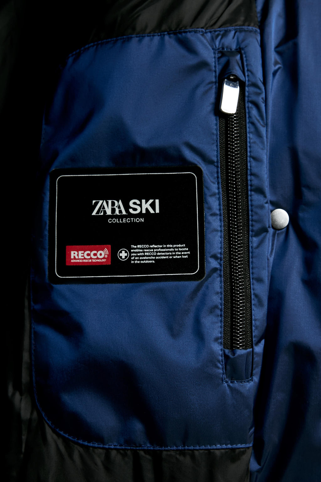 HOODED WATER-RESISTANT WINDPROOF DOWN JACKET RECCO® TECHNOLOGY SKI COLLECTION - Zara фото 14