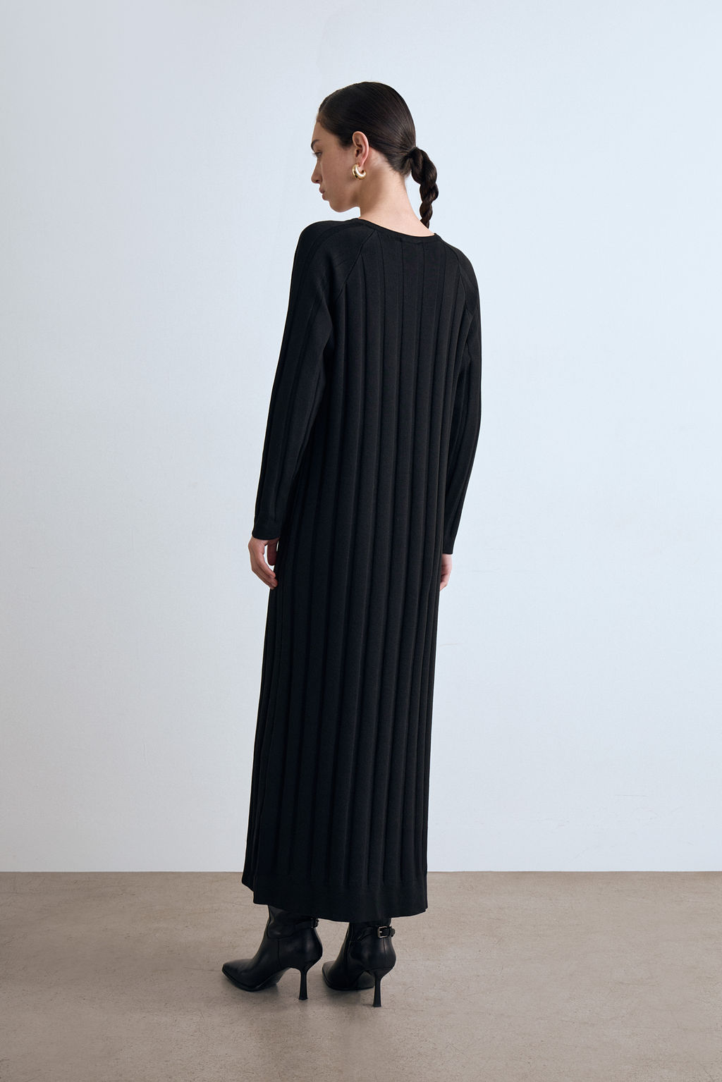 Платье миди в крупный рубчик - Mollis фото 4