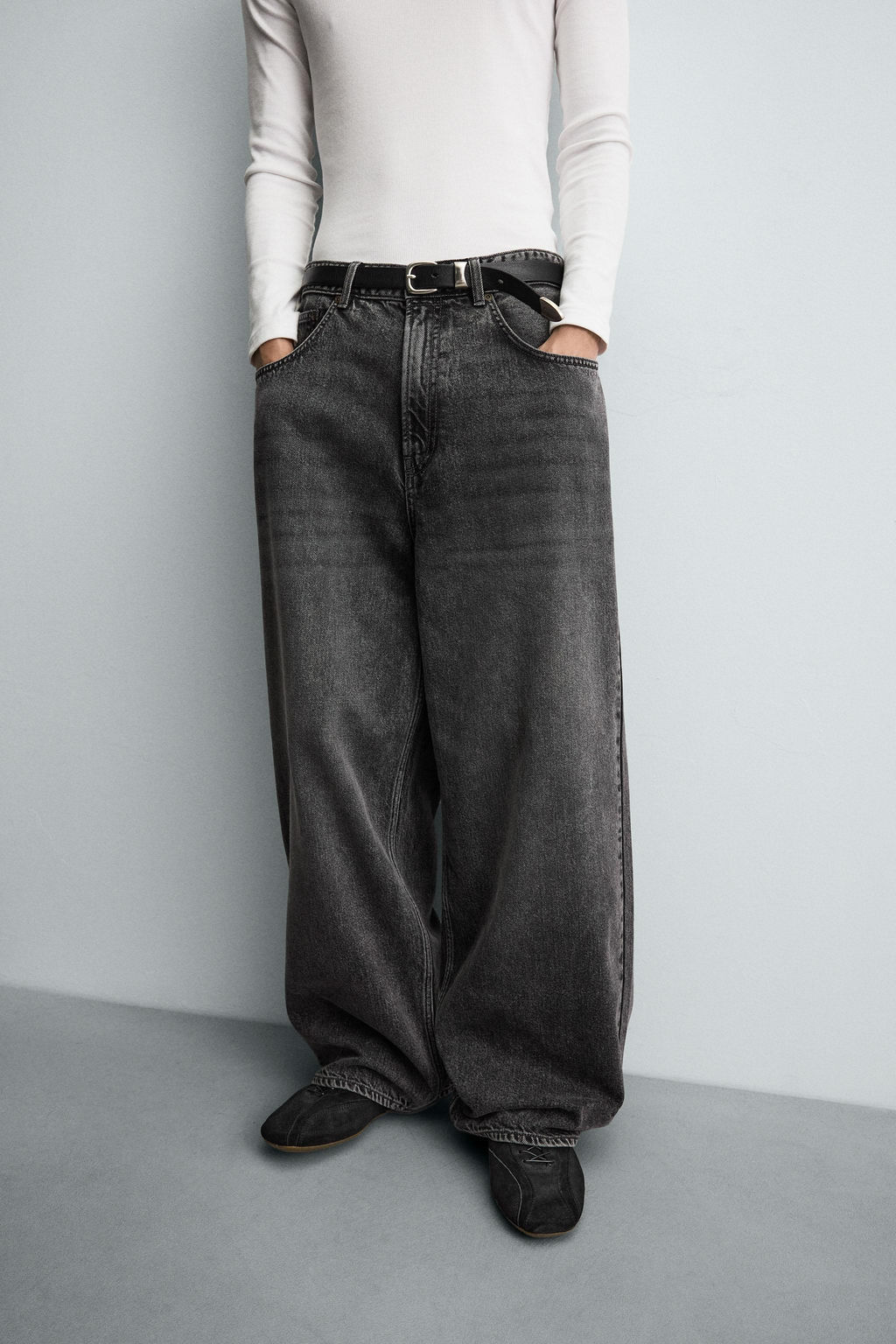 JEANS BAGGY FIT / Gris