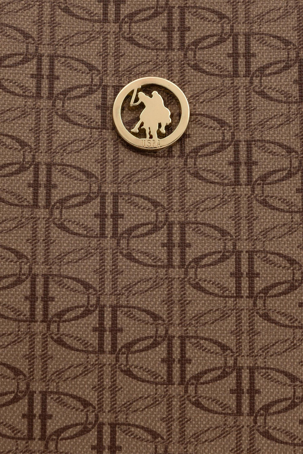 Женская темно-бежевая сумка через плечо - U.s. polo assn фото 7