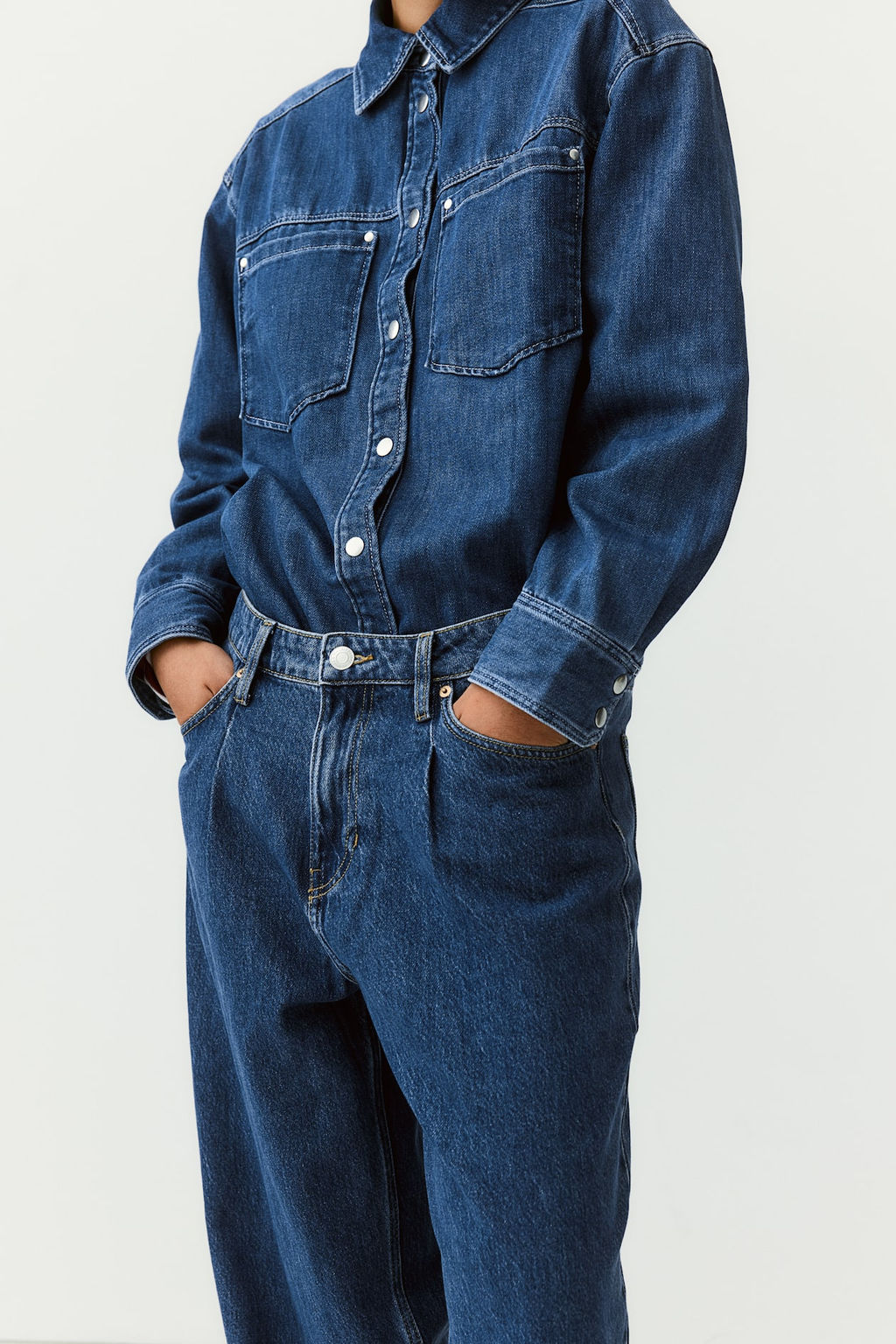 Pantalon denim de corte holgado - H&m фото 3