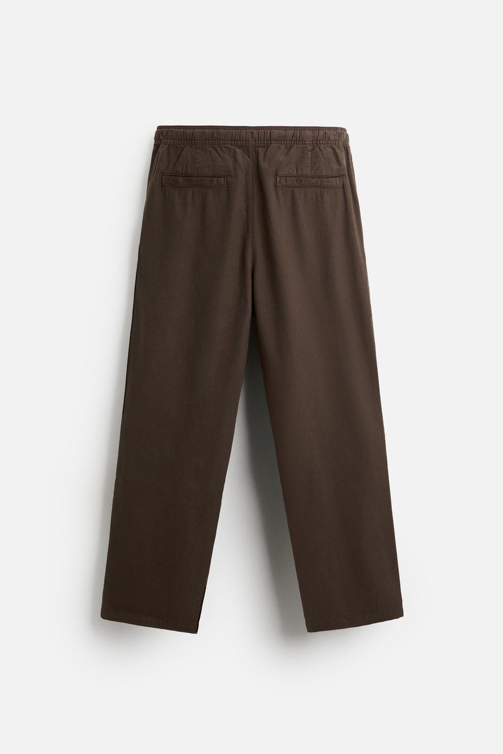 COTTON - LINEN TROUSERS - Zara фото 7