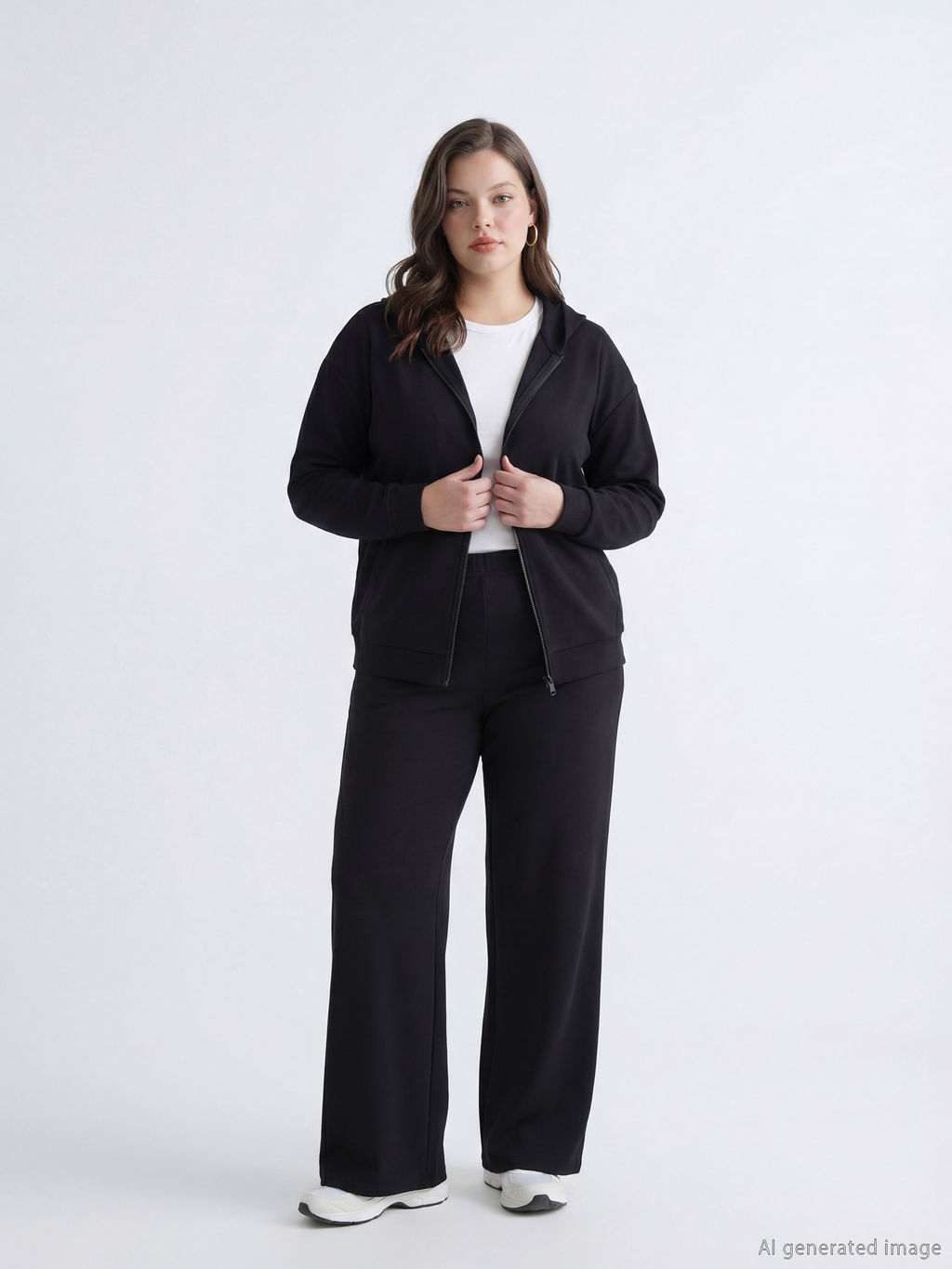 Kap??onlu Soft Touch Kad?n Fermuarl? Sweatshirt