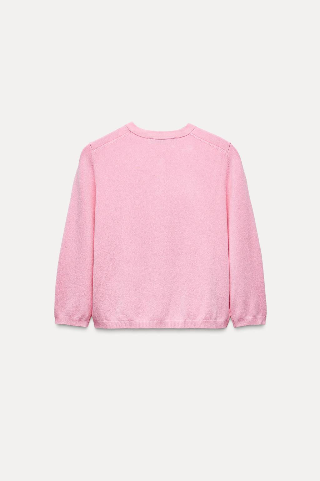 PLAIN KNIT 3/4 SLEEVE CARDIGAN - Zara фото 10