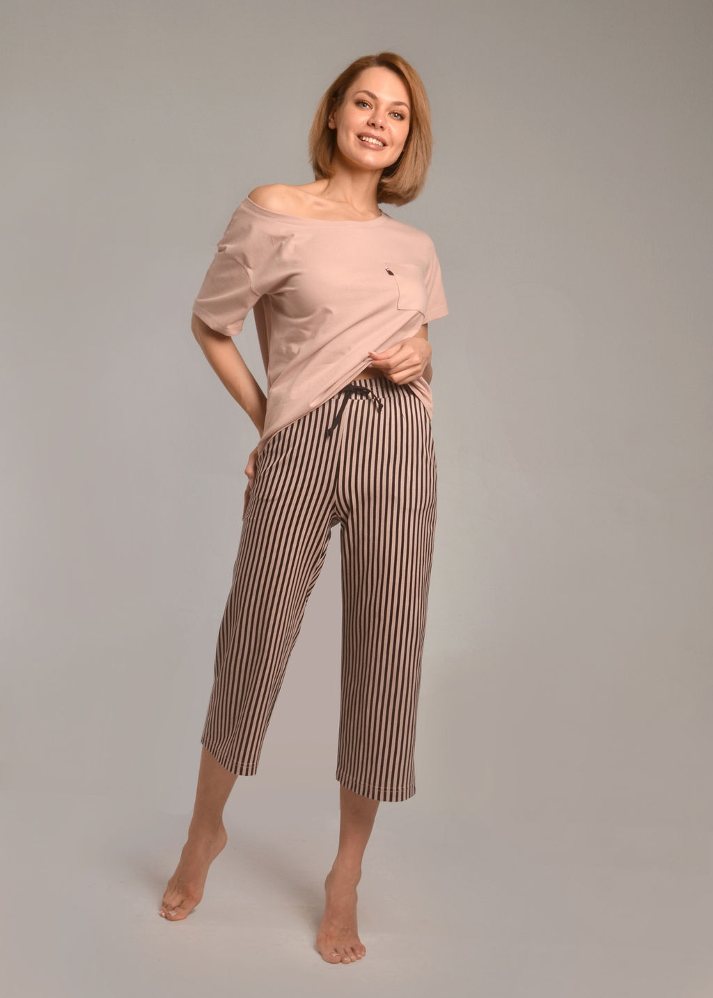 Комплект с брюками ПАЛАЦЦО (лиловый № 4) - Ивановская трикотажная компания фото 3