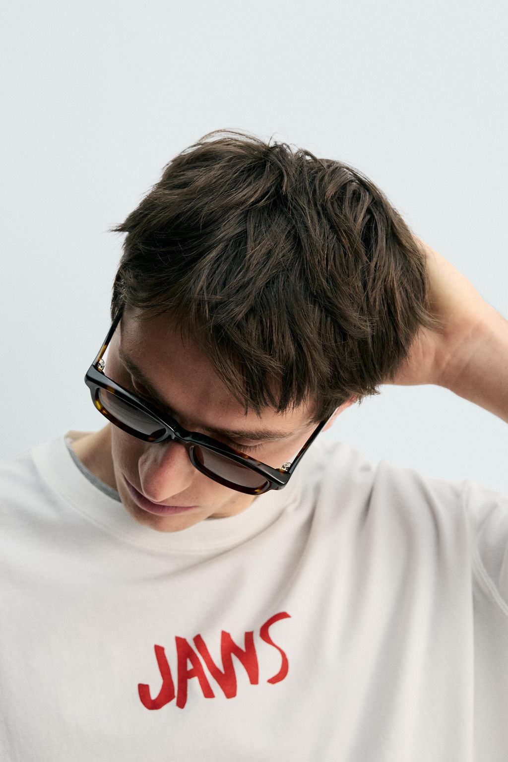 CAMISETA ILUSTRACI?N JAWS UCS LLC AND AMBLIN X DYLAN?S T-SHIRT CLUB X ZARA / blanco  фото 6