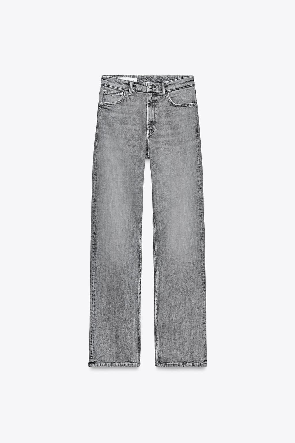 TRF HIGH-WAIST STRAIGHT LEG JEANS - Zara фото 7