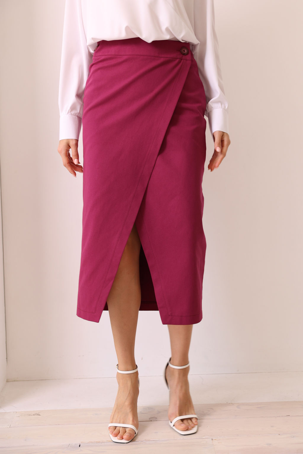 Юбка на запах из джинсы - Looklikecat фото 3