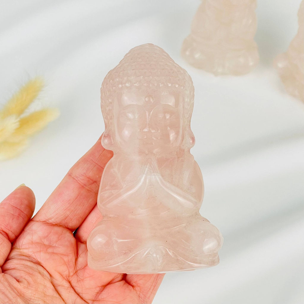 Статуэтка Будда из Розового кварца
