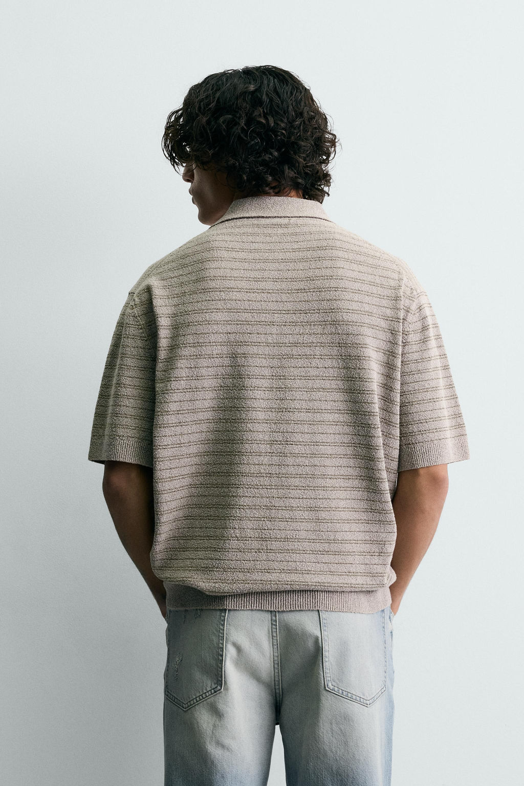 POLO PUNTO ESTRUCTURA BOUCL? / Gris