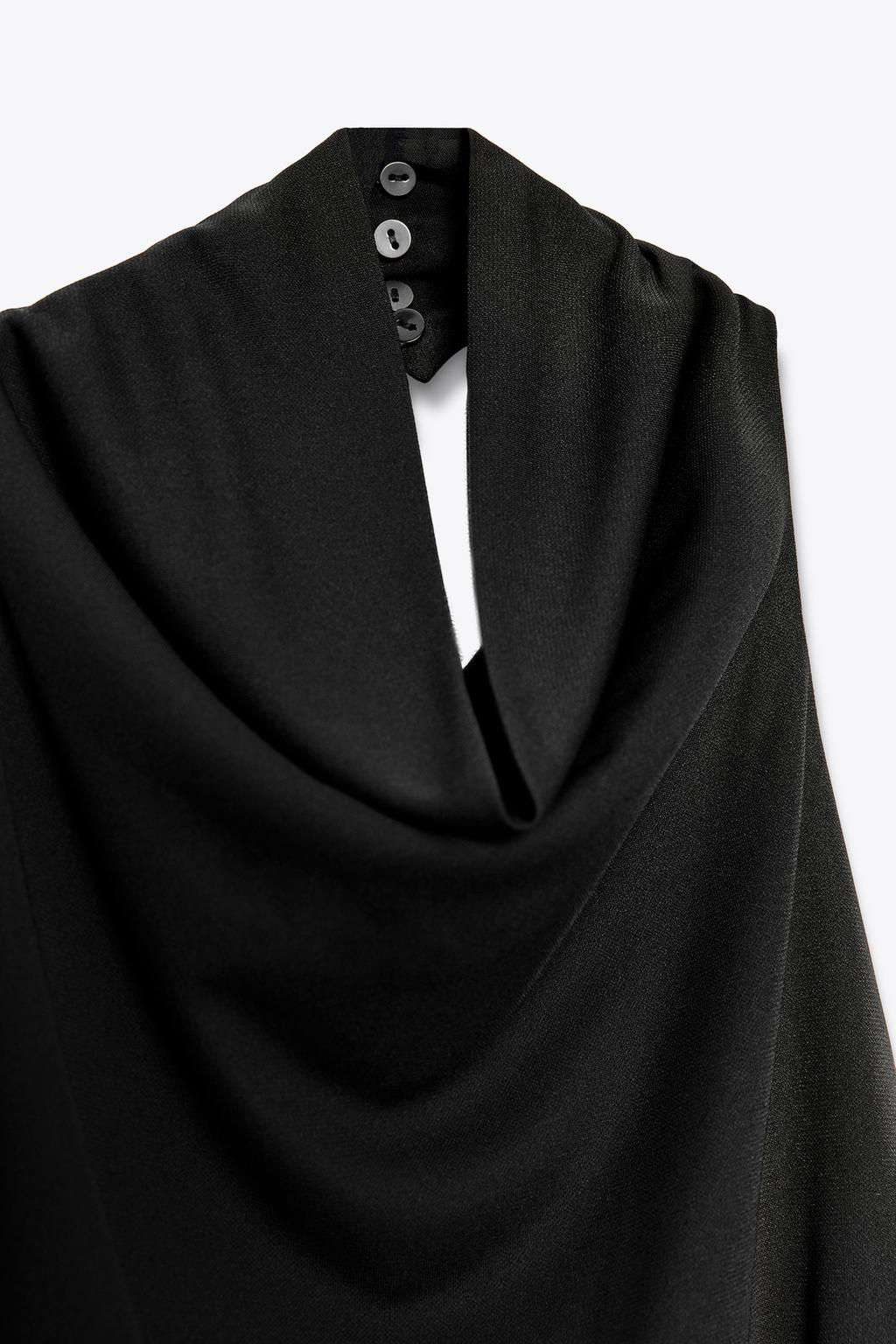 LONG HALTER DRESS WITH OPEN BACK - Zara фото 24