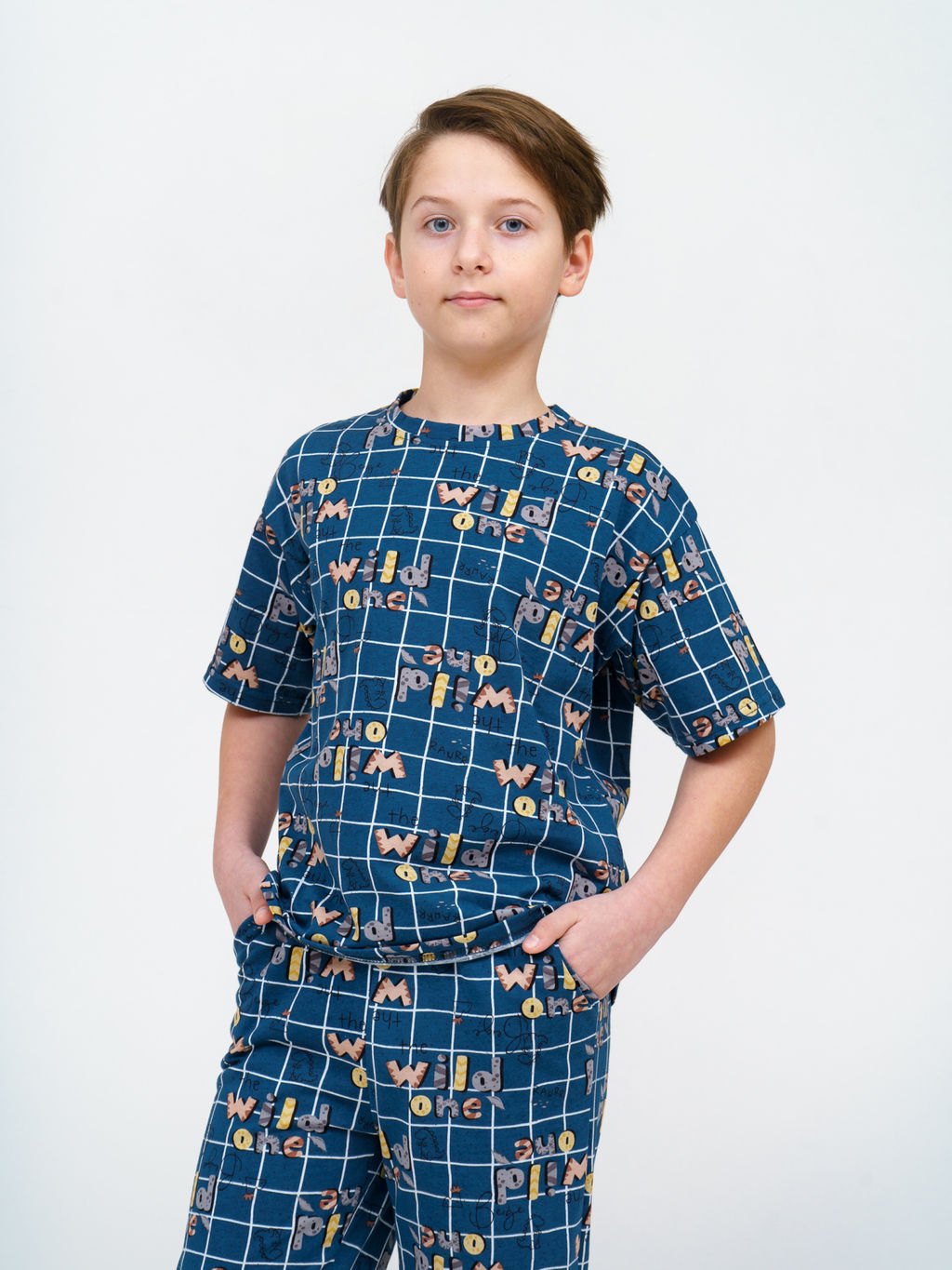 М28/1Д Костюм "Клетка/индиго"