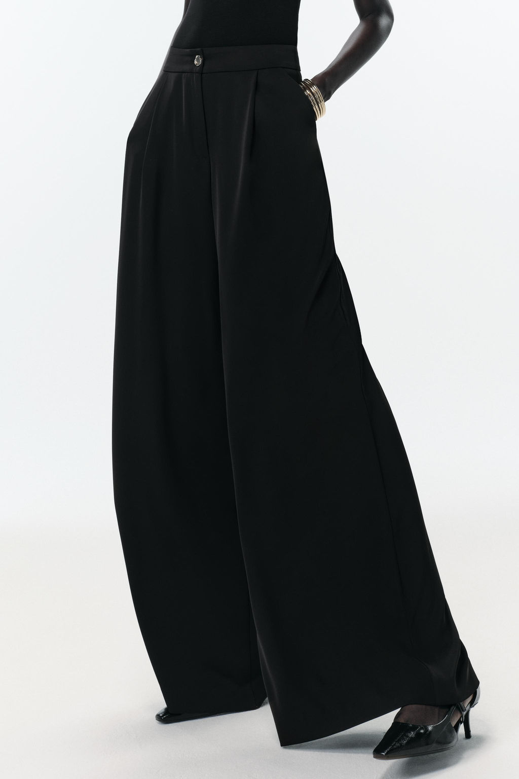 FLOWING PALAZZO TROUSERS - Zara фото 2