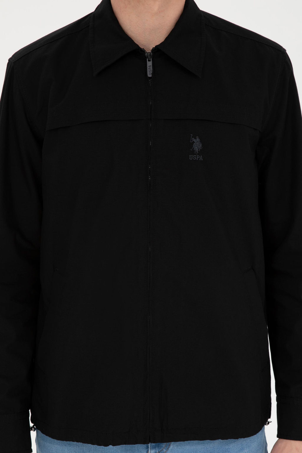 U. S. Polo Assn / Мужская черная рубашка с длинным рукавом - U.s. polo assn фото 13