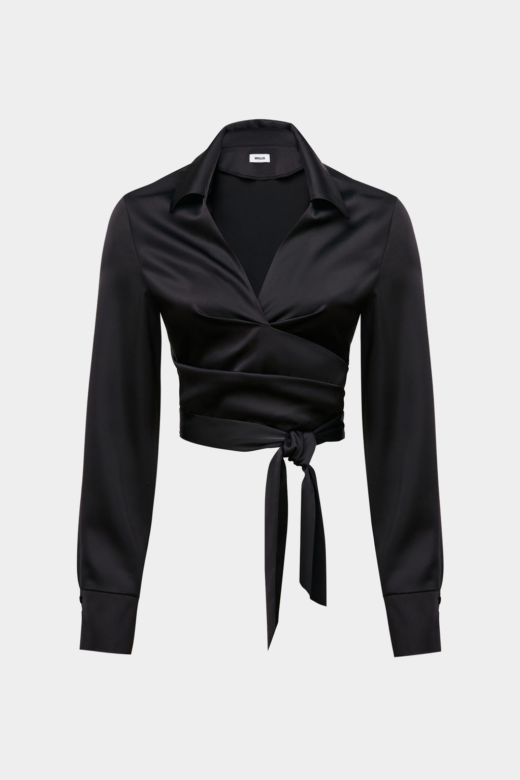 Блуза из сатина на запах - Mollis фото 5