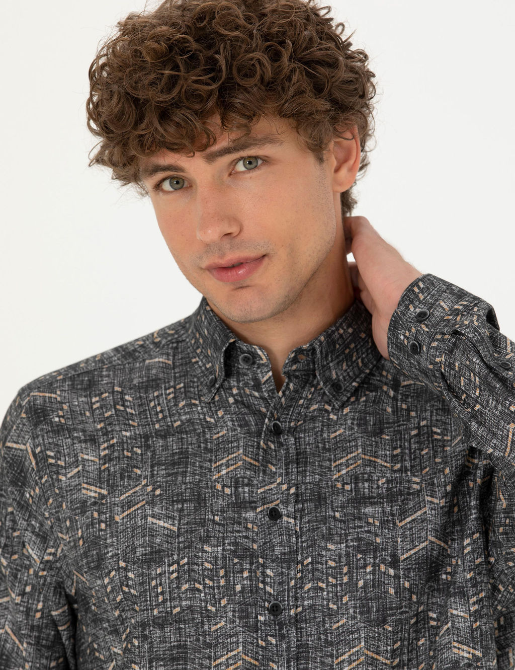 Siyah Regular Fit Uzun Kollu G_mlek - Pierre cardin фото 2