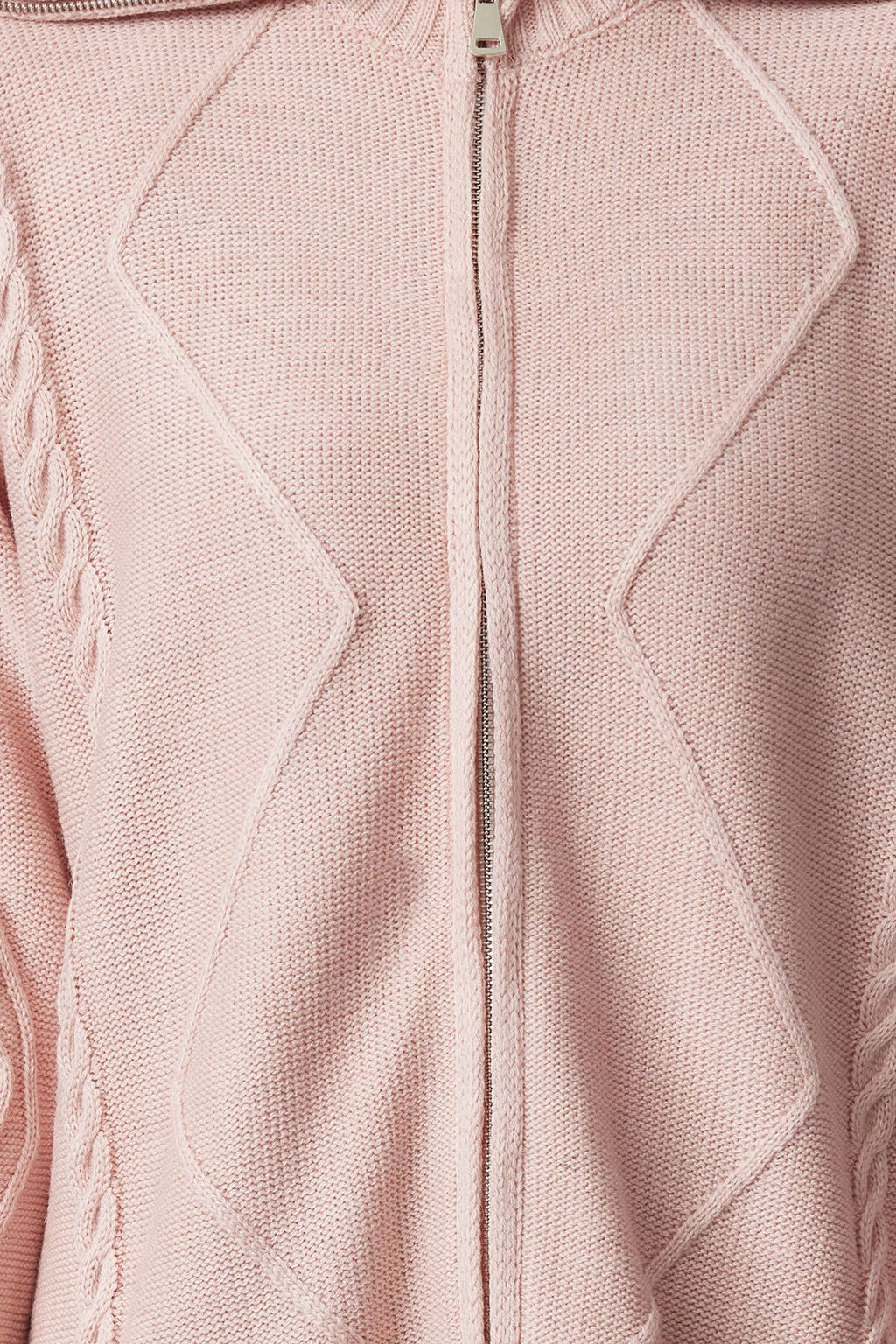 TRENDYOLMILLA Pembe Yumusak Dokulu Kapusonlu Fermuarl? Triko H?rka TWOAW25HI00227 фото 3