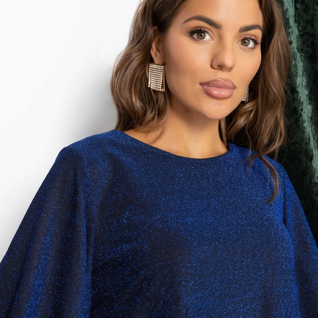 Блуза нарядная с блеском, Предвкушение встречи (сияние)