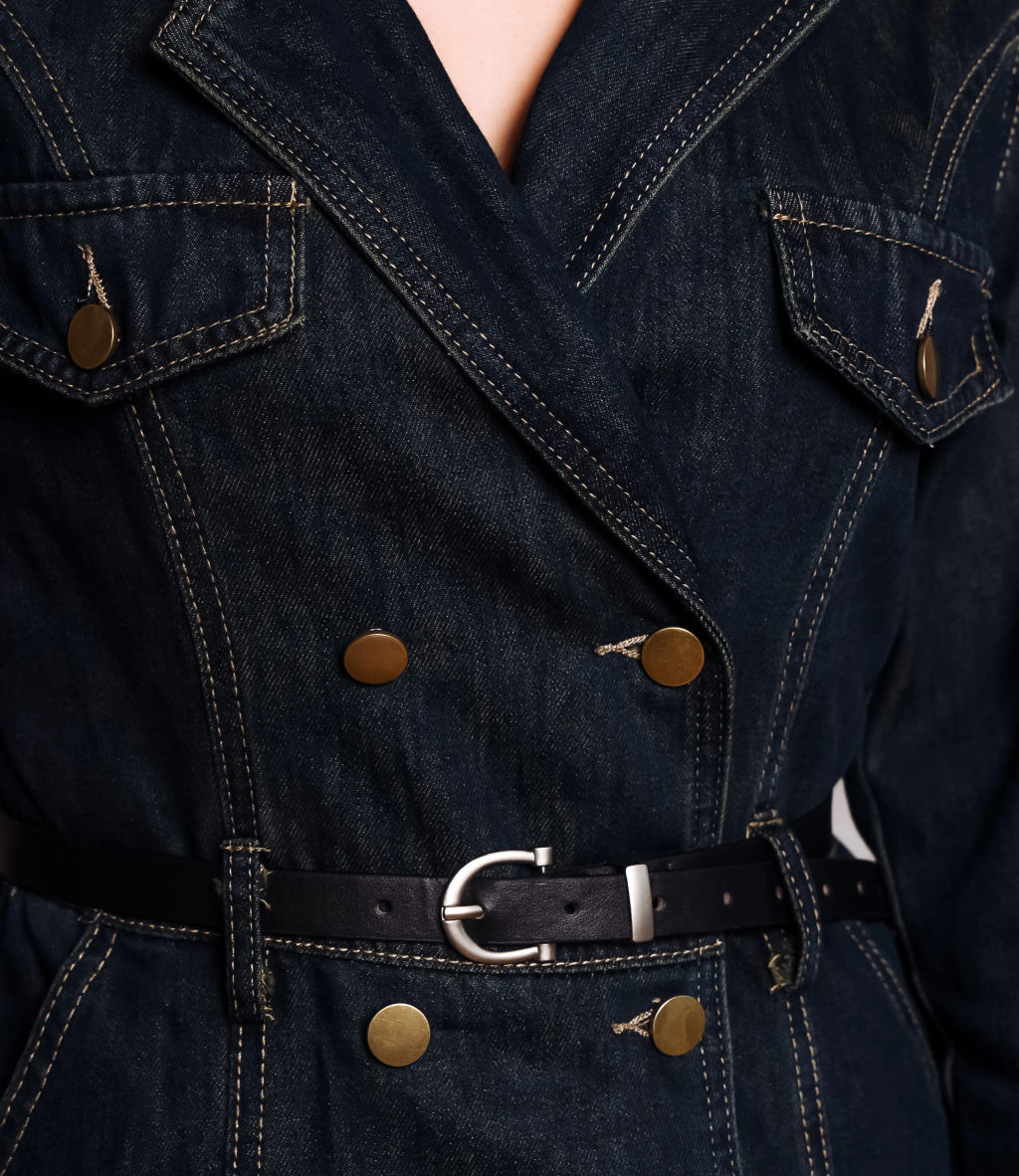 Джинсовое платье #КТ8523 (2), тёмно-синий - Dommod фото 5