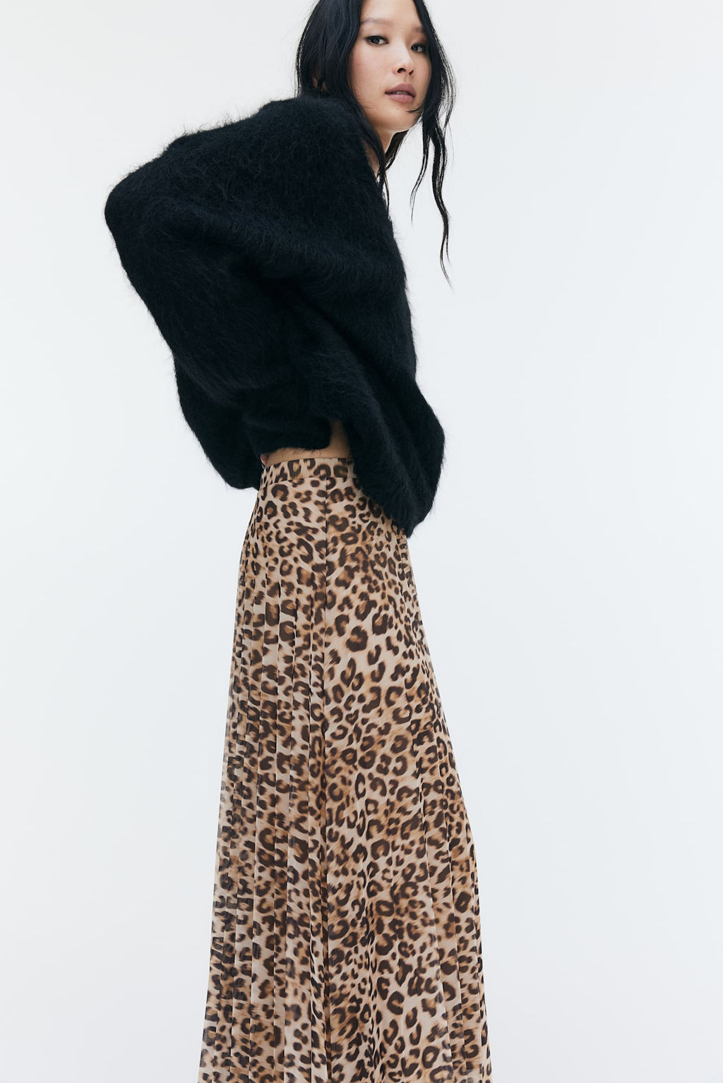 Falda plisada de malla - H&m фото 3