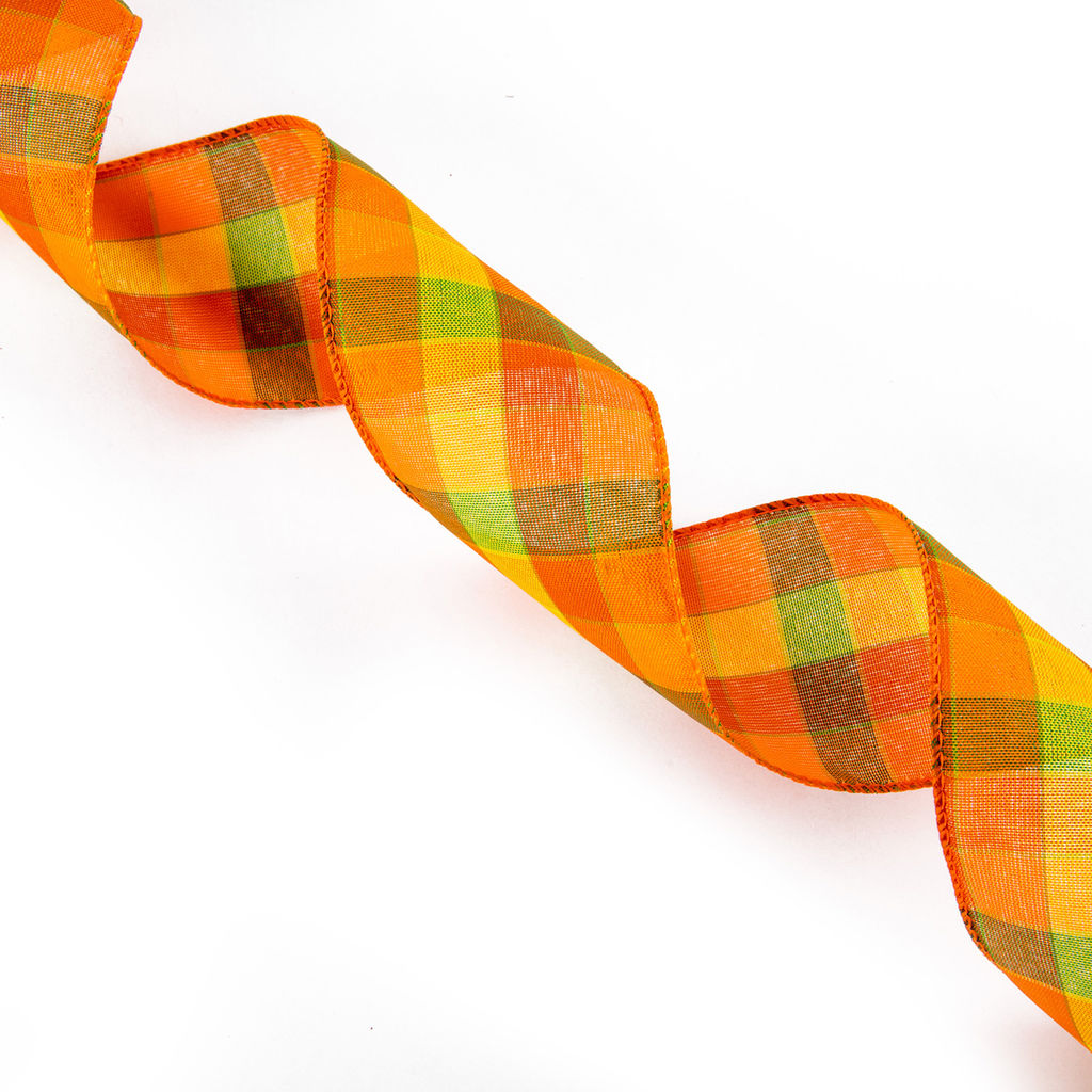 Blumentag декоративная LRW-48 63 мм (2-1/2) 10 м 0.5 м СК/Распродажа 014 оранжевый фото 3