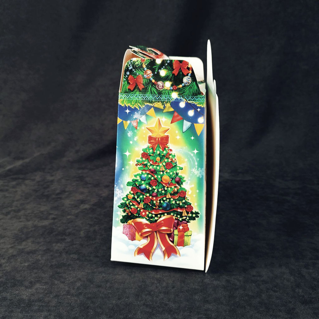 Новогодняя упаковка "Дед Мороз с подарками" 0,8 кг (картон) ПОД НФ-19437