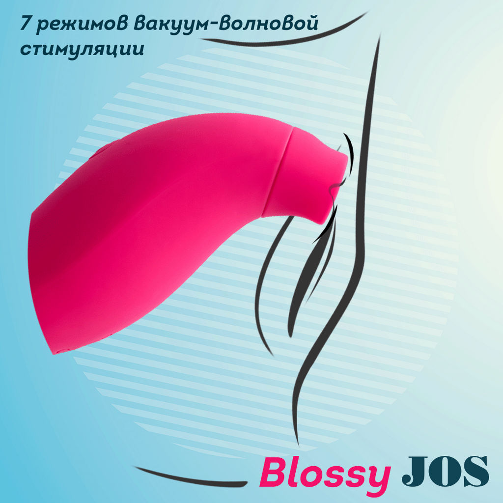 Многофункциональный стимулятор клитора JOS Blossy, розовый, 13,5 см  фото 16
