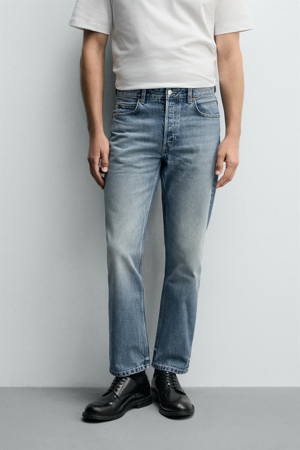 JEANS REGULAR FIT / Azul medio - Zara фото 2