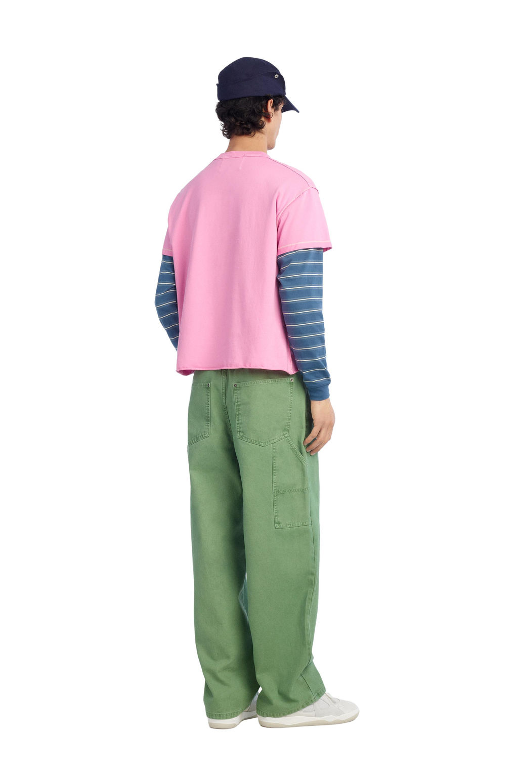 CAMISETA EFECTO REV?S TEXTO LAVADO CRUSH / Rosa