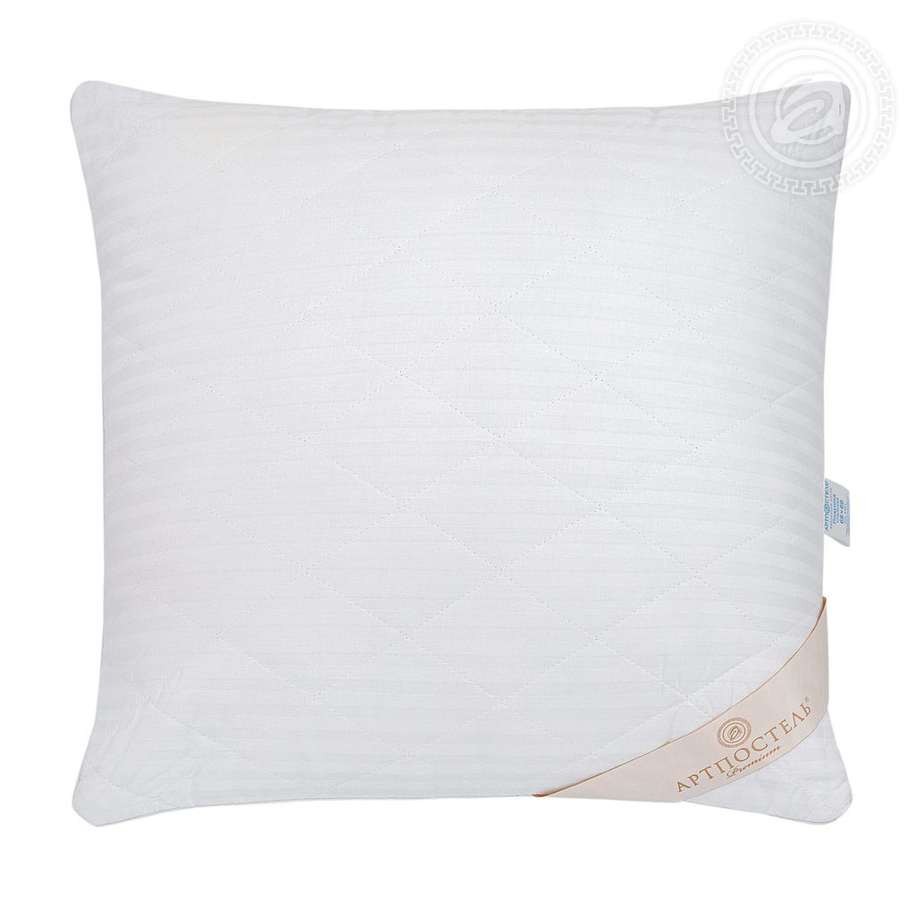 Подушка страйп-сатин Лебяжий пух 48*68/1 шт. Премиум (сатин) - Артпостель фото 3