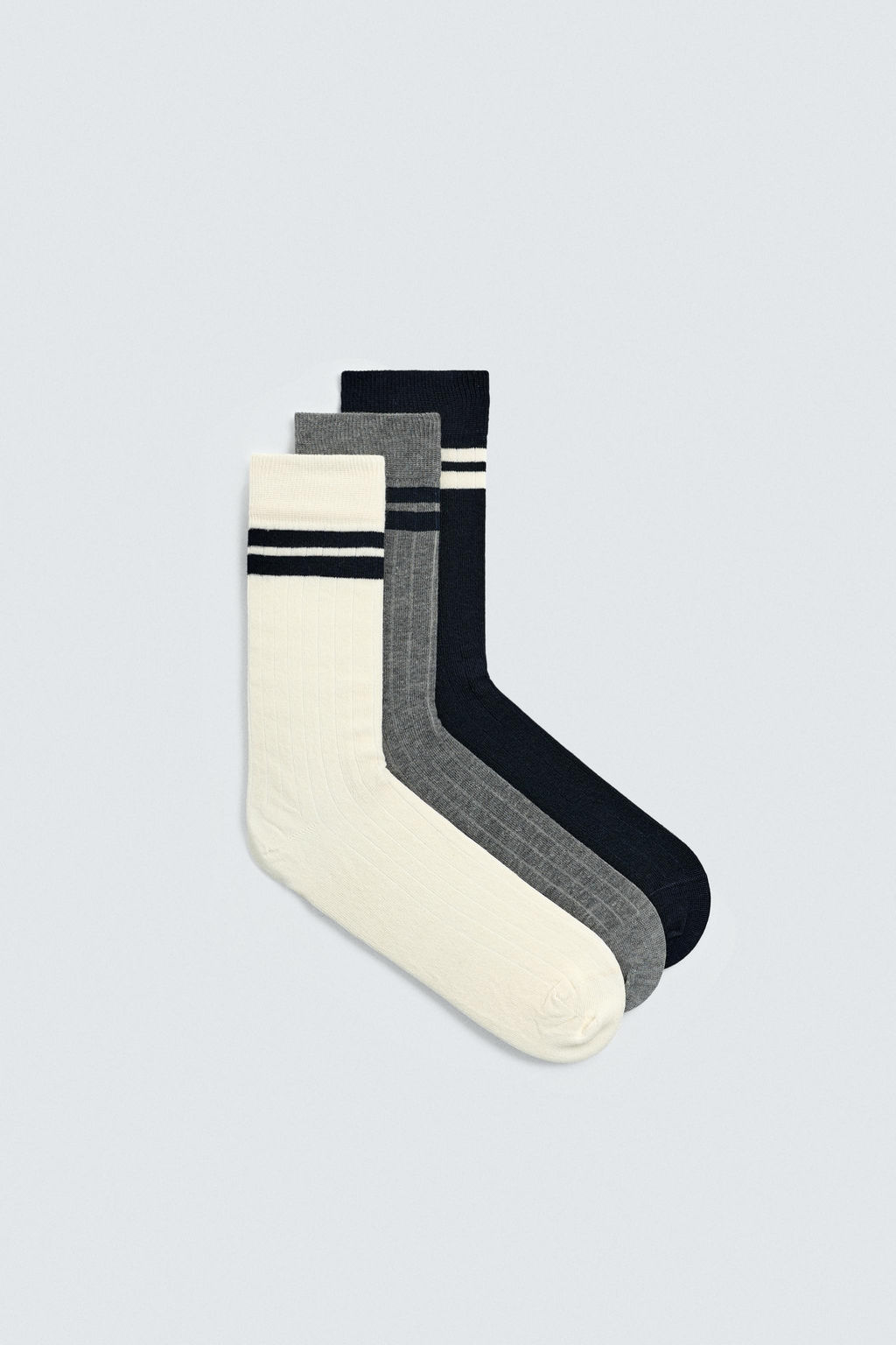 STRIPED SOCKS 3-PACK