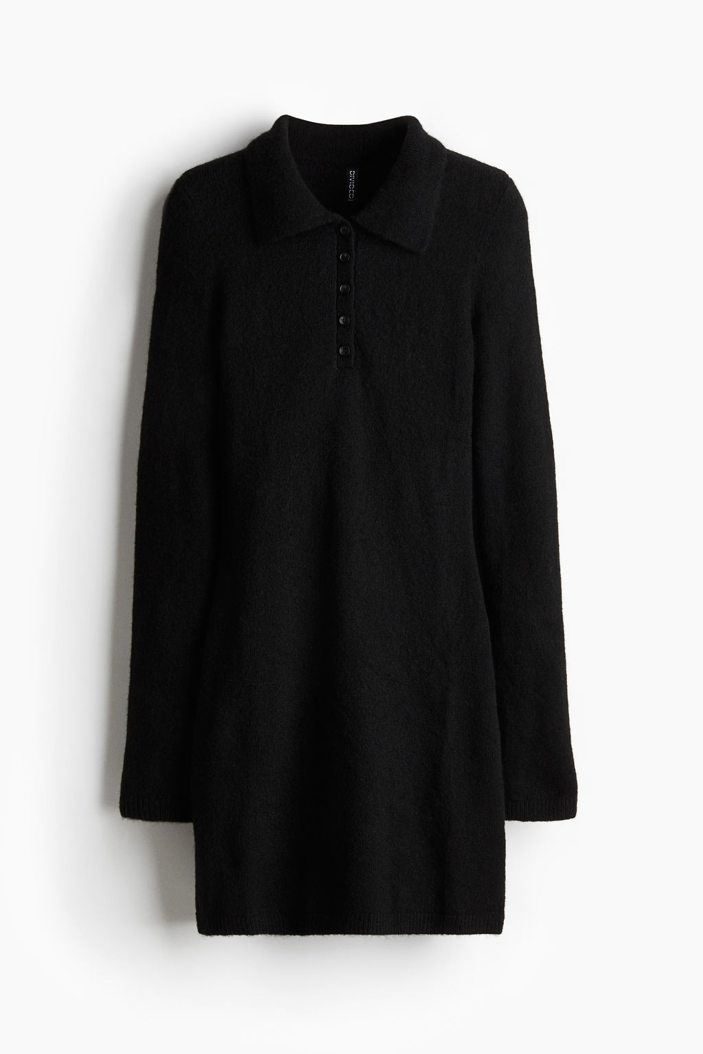 Fine-knit polo dress - H&m фото 9
