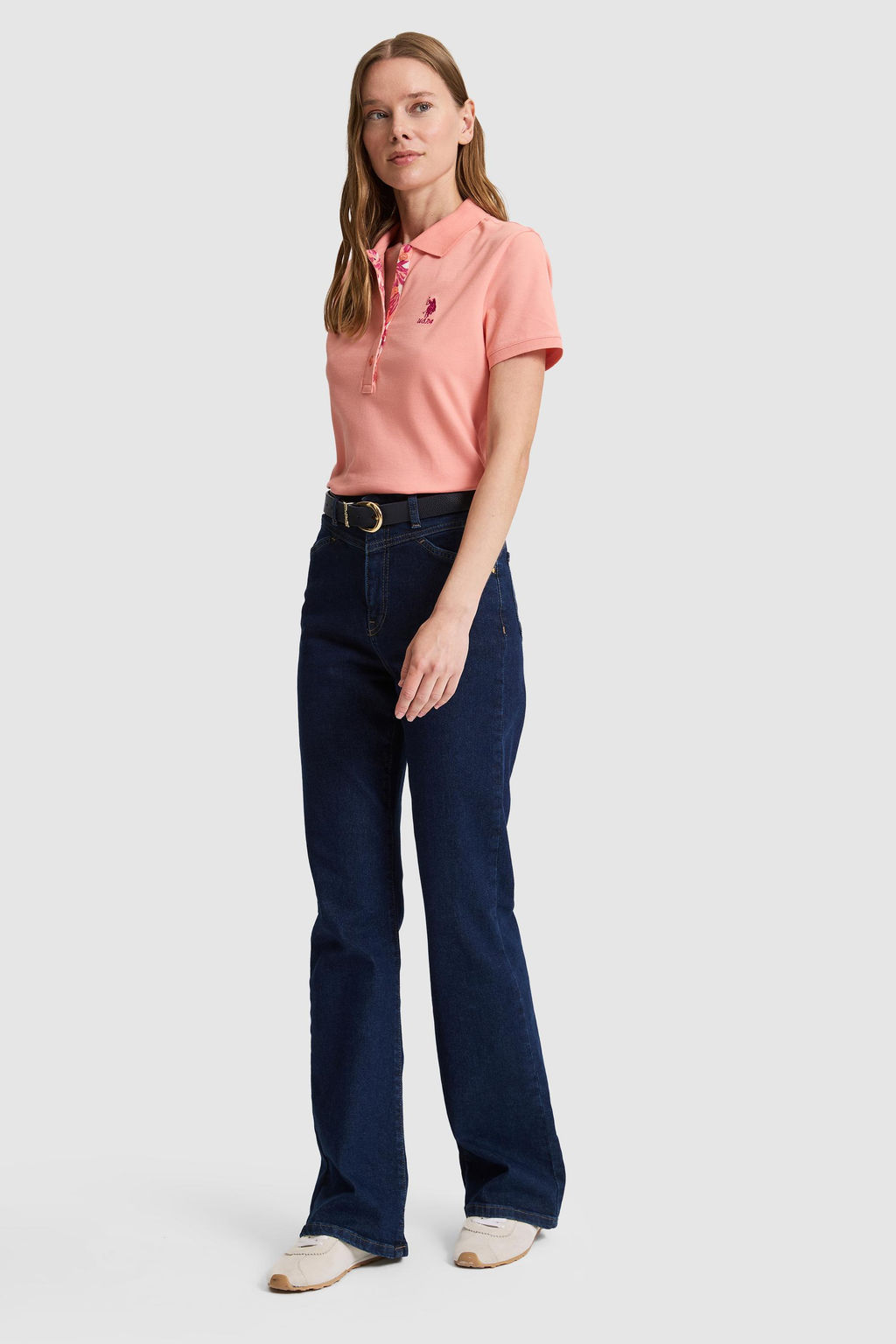 Kad_n Somon Polo Yaka Basic Ti__rt