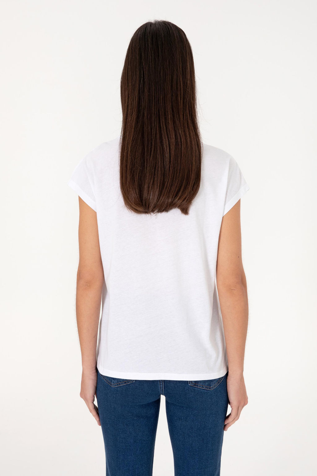 Kad_n Beyaz Ti__rt Sepette S_rpriz _ndirim - U.s. polo assn фото 5