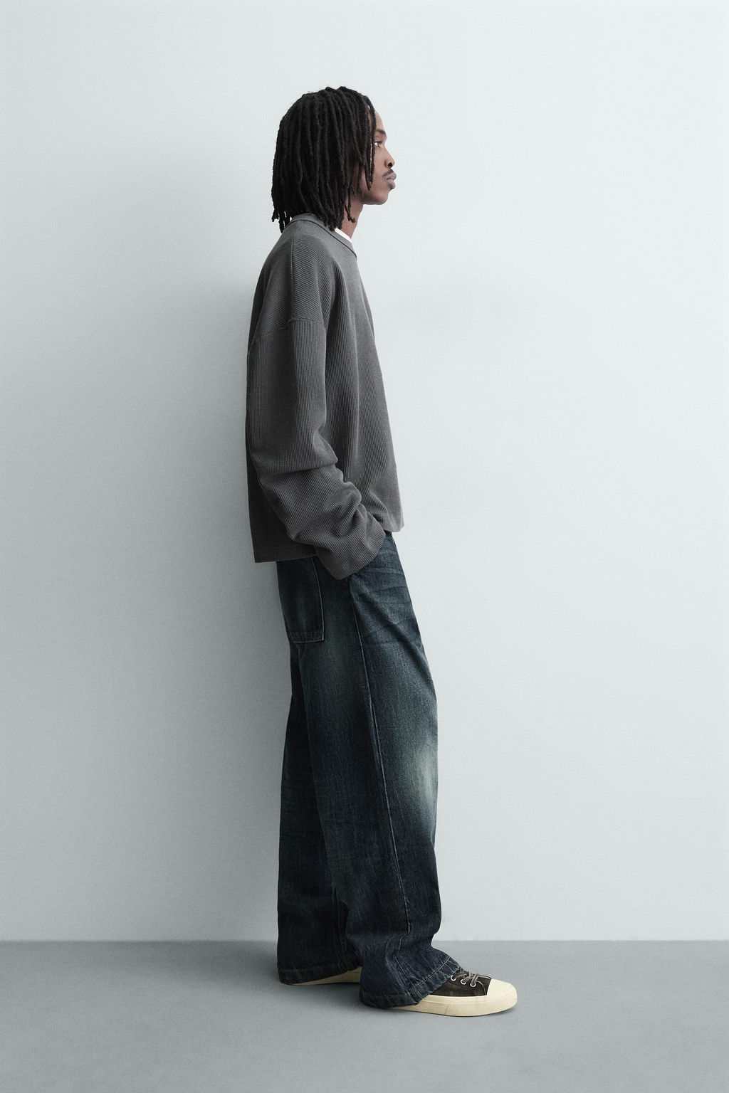 TEXTURED SWEATSHIRT WITH SLOGAN PRINT - Zara фото 12