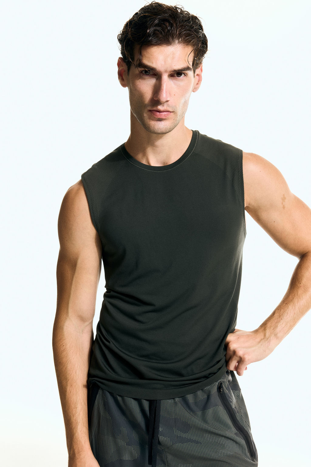 Camiseta de deporte con DryMove Muscle Fit - H&m фото 5