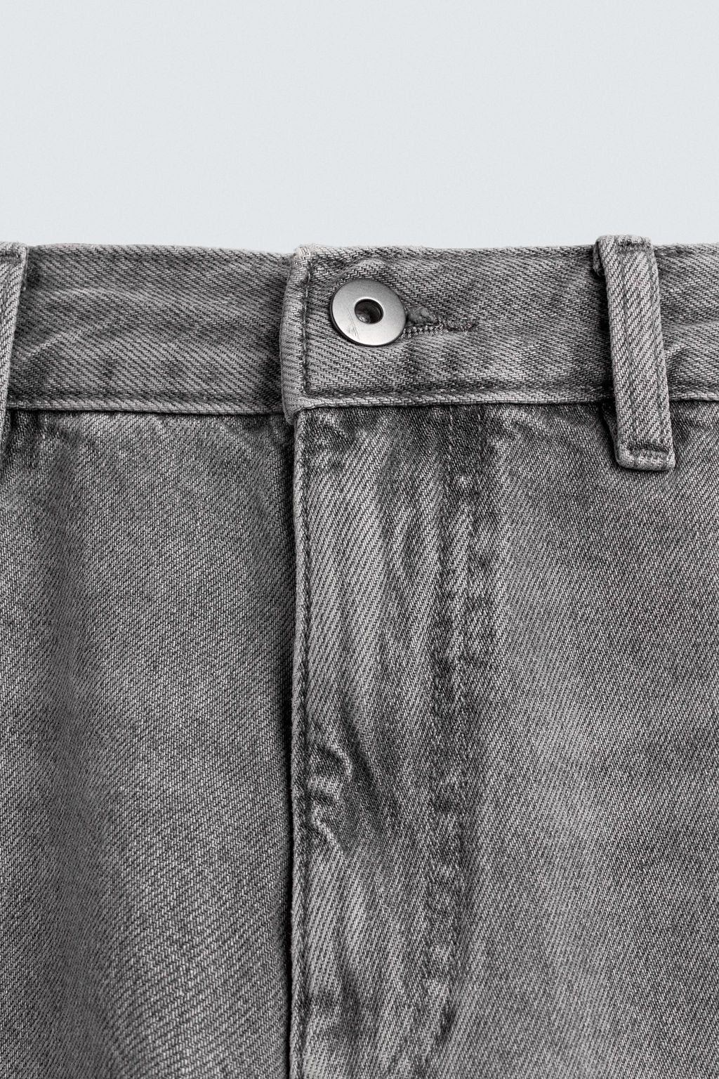 JEANS BOLSILLO CARPINTERO LAVADO / Gris - Zara фото 9